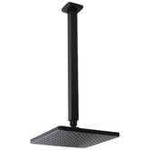 Expert Homewares Eva Black 200mm Square Ceiling Shower Arm &amp; Head
