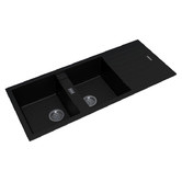 Expert Homewares 1160mm Double Granite Kitchen Sink with Drainer