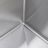 Expert Homewares 770mm Double Silver Satin Stainless Steel Kitchen Sink