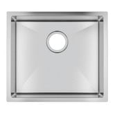 Expert Homewares Melotte 500mm Single Silver Stainless Steel Kitchen Sink