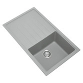 Expert Homewares Carysil 860mm Single Granite Composite Kitchen Sink with Drainer