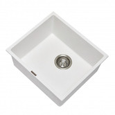 Expert Homewares Carysil 450mm Single White Granite Composite Kitchen Sink