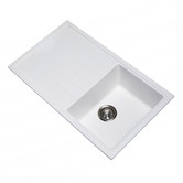 Expert Homewares Carysil 860mm Single Granite Composite Kitchen Sink with Drainer