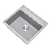 Expert Homewares Carysil 560mm Single White Granite Composite Kitchen Sink
