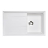 Expert Homewares Carysil 860mm Single Granite Composite Kitchen Sink with Drainer