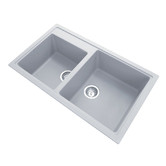 Expert Homewares Carysil 860mm 1 &amp; &frac34; Black Granite Composite Kitchen Sink