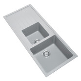 Expert Homewares Carysil 1160mm 1 &amp; &frac14; Granite Composite Kitchen Sink with Drainer