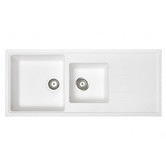 Expert Homewares Carysil 1160mm 1 &amp; &frac14; Granite Composite Kitchen Sink with Drainer