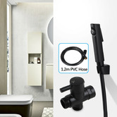 Expert Homewares Alto Matte Black Hand-Held Toilet Bidet Spray Wash Set