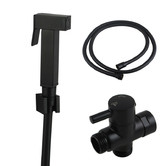 Expert Homewares Matte Black Square Hand-Held Toilet Bidet Spray Wash Set