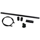 Expert Homewares Jagael Black Round Rail Shower Body