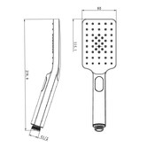 Expert Homewares 3 Function Hand-held Shower Head