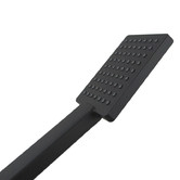 Expert Homewares Black Square Hand-held Shower Head
