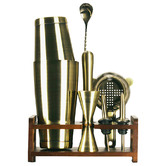 Expert Homewares 11 Piece Bronze Boston Stainless Steel Cocktail Shaker Set
