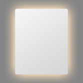 Expert Homewares Silver Cargill Rectangular LED Bathroom Mirror