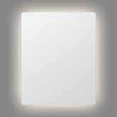 Expert Homewares Cargill Silver Rectangular LED Bathroom Mirror