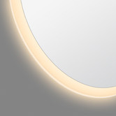 Expert Homewares Silver Albrecht Round LED Bathroom Mirror