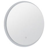 Expert Homewares Silver Albrecht Round LED Bathroom Mirror