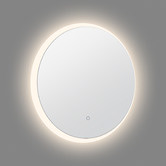 Expert Homewares Silver Albrecht Round LED Bathroom Mirror