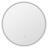 Expert Homewares Silver Cargill Round LED Bathroom Mirror