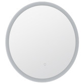 Expert Homewares Silver Bettencourt Round LED Bathroom Mirror