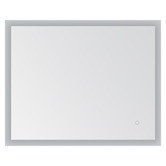 Expert Homewares Silver Astor Rectangular LED Bathroom Mirror