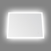 Expert Homewares Silver Astor Rectangular LED Bathroom Mirror