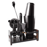 Expert Homewares 11 Piece Black Boston Stainless Steel Cocktail Shaker Set
