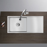 Expert Homewares 960mm Single Kitchen Sink with Drainer