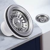 Expert Homewares Stainless Steel Round Kitchen Sink Waste Strainer