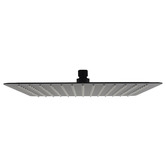 Expert Homewares Andon 300mm Square Black Ceiling Rain Shower Arm &amp; Head