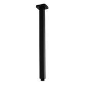 Expert Homewares Andon 300mm Square Black Ceiling Rain Shower Arm &amp; Head