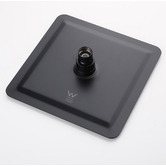Expert Homewares Andon 200mm Matte Black Square Gooseneck Shower Arm &amp; Head