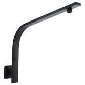 Expert Homewares Andon 200mm Matte Black Square Gooseneck Shower Arm &amp; Head