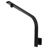Expert Homewares Andon 200mm Matte Black Square Gooseneck Shower Arm &amp; Head