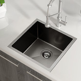 Expert Homewares 440mm Single Gunmetal Stainless Steel Kitchen Sink