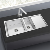 Expert Homewares 1160mm 1 &amp; &frac12; Stainless Steel Kitchen Sink with Drainer