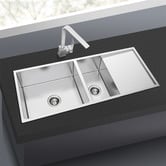 Expert Homewares Melotte 1160mm 1 &amp; &frac12; Stainless Steel Kitchen Sink with Drainer