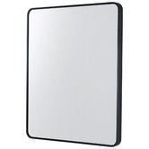 Expert Homewares Black Rectangular Aluminium Wall Mirror