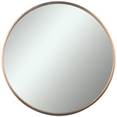 Expert Homewares Round Stainless Steel Wall Mirror