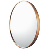Expert Homewares Round Stainless Steel Wall Mirror