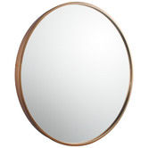Expert Homewares Round Stainless Steel Wall Mirror