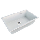 Expert Homewares Granite Single Kitchen &amp; Laundry Sink with Overflow