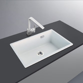 Expert Homewares Granite Single Kitchen &amp; Laundry Sink with Overflow