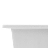Expert Homewares Chenal 1160mm Double White Granite Kitchen Sink with Drainer