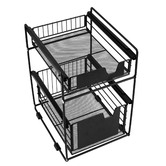 Expert Homewares 2 Tier Stainless Steel Kitchen Storage Organiser