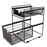 Expert Homewares 2 Tier Stainless Steel Kitchen Storage Organiser