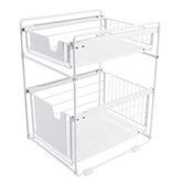Expert Homewares 2 Tier Stainless Steel Kitchen Storage Organiser