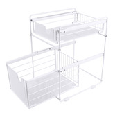 Expert Homewares 2 Tier Stainless Steel Kitchen Storage Organiser