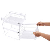 Expert Homewares 2 Tier Stainless Steel Kitchen Storage Organiser